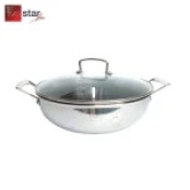 Chảo Lẩu Inox 304 Sâu Lòng Đáy Liền 3 Lớp Fivestar Blackcube 24cm FPC24003