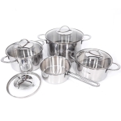 Bộ nồi Inox 4 chiếc Fivestar ( Nắp Kính)