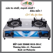 Bếp gas Zenne KGS-301C - có 1 đầu hâm, lửa cực mạnh, xuất xứ Malaysia 