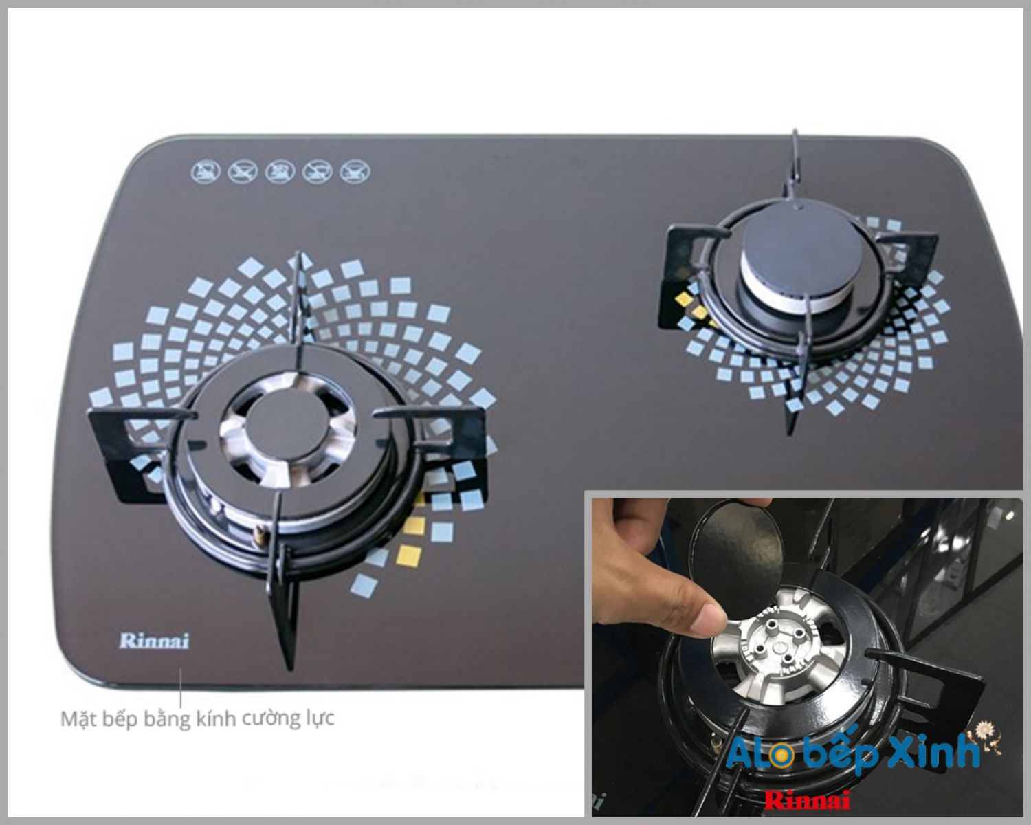 bếp gas âm Rinnai RVB-6SDR(L)