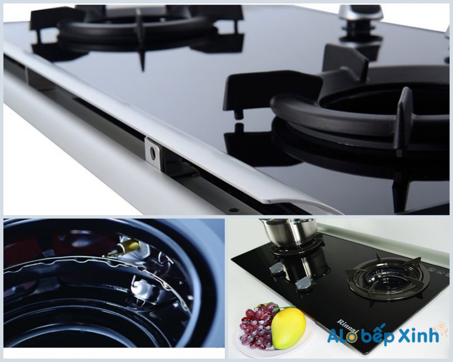 Bếp gas âm Rinnai RB-2CG(B)