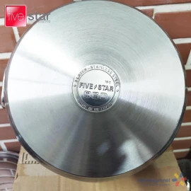 Nồi Inox 3 Đáy Fivestar 26cm Nắp Inox - Hàng Chính Hãng