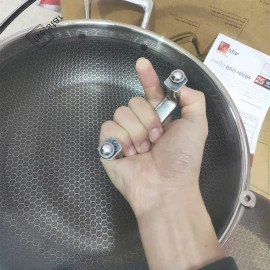 Chảo Lẩu Inox 304 Sâu Lòng Đáy Liền 3 Lớp Fivestar Blackcube 26cm FPC26006