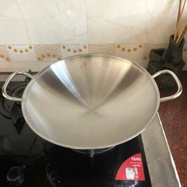 Chào Xào Inox 304 Thân Đúc Đáy Liền Fivestar Plus 36cm
