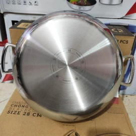 Chảo Lẩu Inox 304 Sâu Lòng Đáy Liền 3 Lớp Fivestar Blackcube 26cm FPC26006