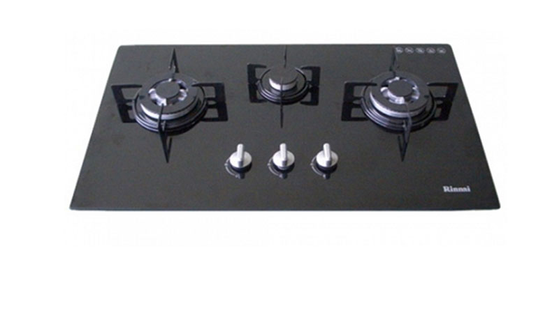 Bếp gas âm Rinnai RVB-312BG - Bếp âm 3 lò - Bảo hành chính hãng 2 năm trên toàn quốc