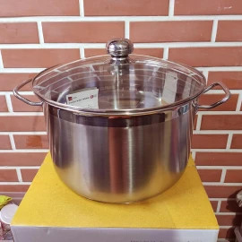 Nồi Luộc Gà Inox 3 Đáy Fivestar 36cm Dung Tích 20 Lít Dùng Bếp Từ Vung Kính