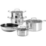 Bộ Nồi Chảo Chống Dính 3 Lớp Đáy Liền Inox 304 Fivestar Plus Blackcube FPB5007