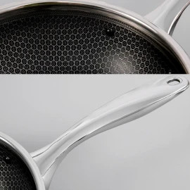 Chảo Sâu Lòng Chống Dính Inox 304 Fivestar Blackcube 24cm 3 Lớp Đáy Liền FPC24002