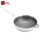 Chảo Sâu Lòng Chống Dính 3 Lớp Inox 304 Fivestar Blackcube 30cm Đáy Liền FPC30003