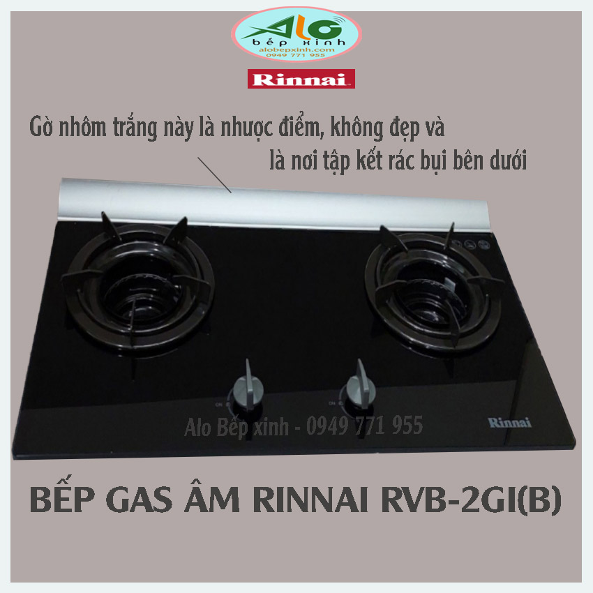 Bếp gas âm Rinnai RVB-2GI(B) - Hàng chính hãng