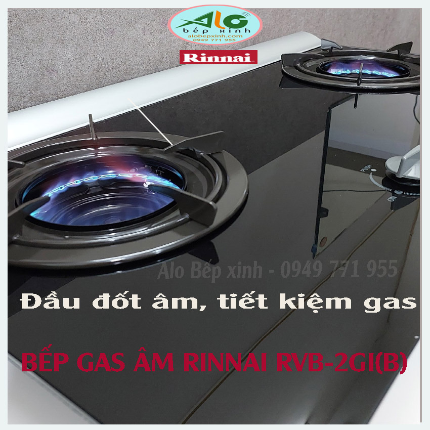 Bếp gas âm Rinnai RVB-2GI(B) - Hàng chính hãng