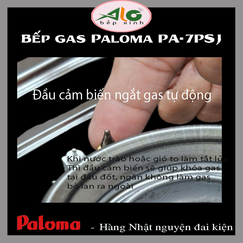 Bếp gas Paloma PA-7PSJ - Hàng Nhật nguyên đai kiện - giá chưa tính phí ship và thuế