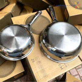 Chảo Sâu Lòng Chống Dính 3 Lớp Inox 304 Fivestar Blackcube 22cm Đáy Liền FPC22002
