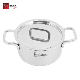 Bộ Nồi Xửng Inox 304 Thân Đúc Đáy Liền Fivestar Plus 20cm Vung Inox