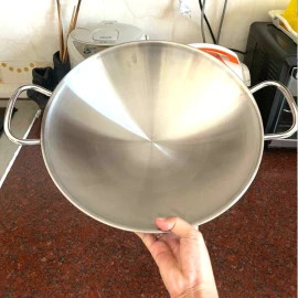 Chào Xào Inox 304 Thân Đúc Đáy Liền Fivestar Plus 36cm
