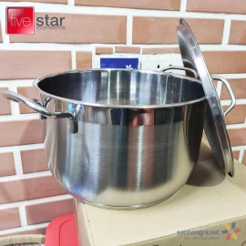 Nồi Inox 3 Đáy Fivestar 26cm Nắp Inox - Hàng Chính Hãng
