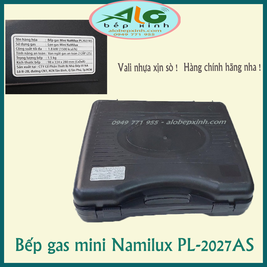 Bếp gas mini hồng ngoại Namilux PL-2027AS ( điếu gốm hồng ngoại, không lo gió lùa) (1)