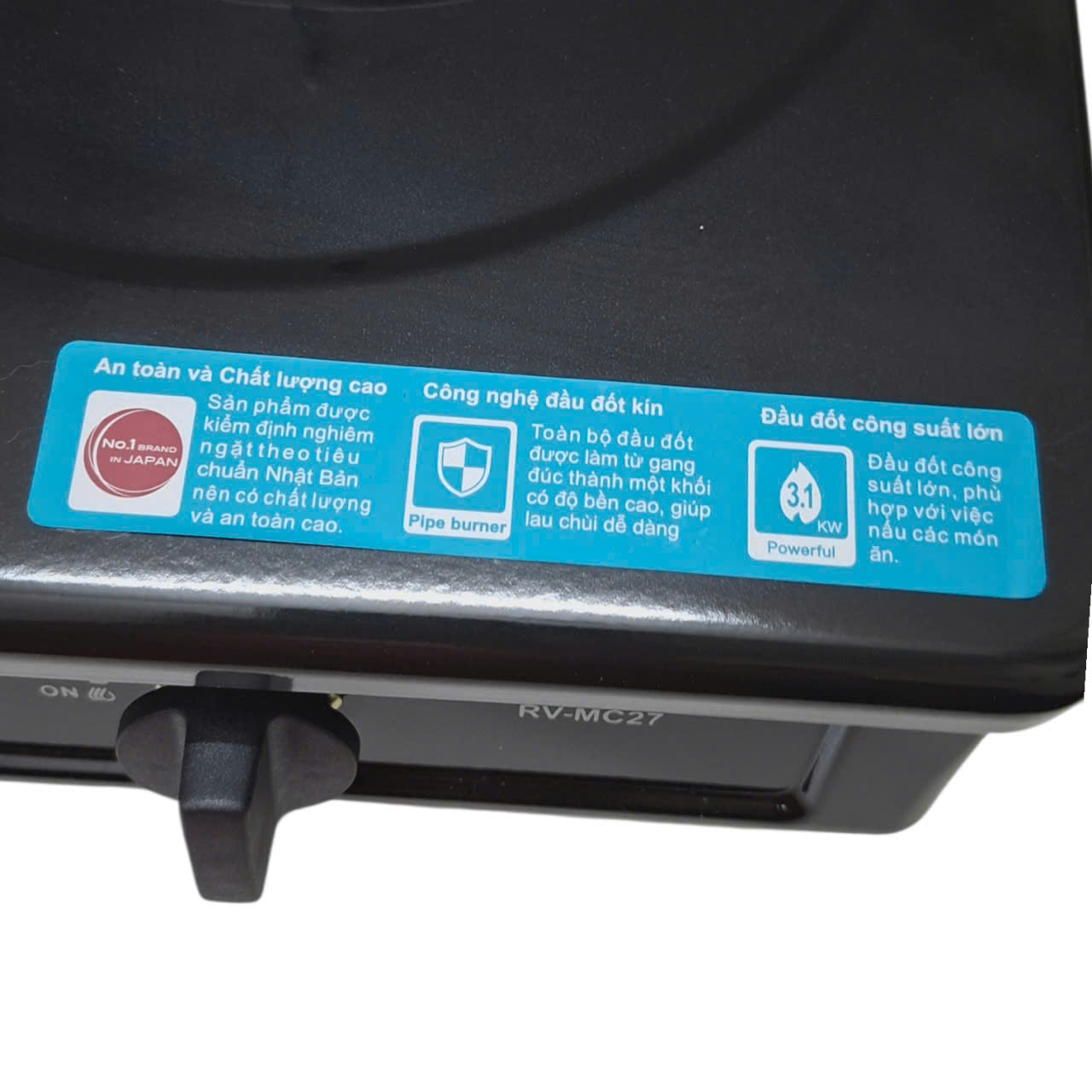 Bếp gas Rinnai Việt nam RV-MC27BE - Gía chưa bao gồm phí ship và thuế